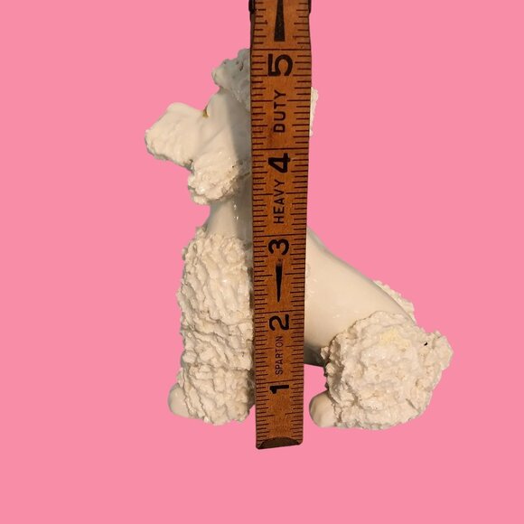 Vintage Spaghetti Noodle Poodle Dog Figurine Larger 5” - Picture 7 of 8